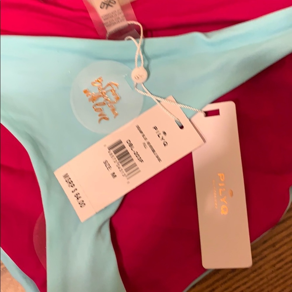 NWT PILYQ Dreamy Blue Reversible Bikini Bottom - Picture 2 of 5